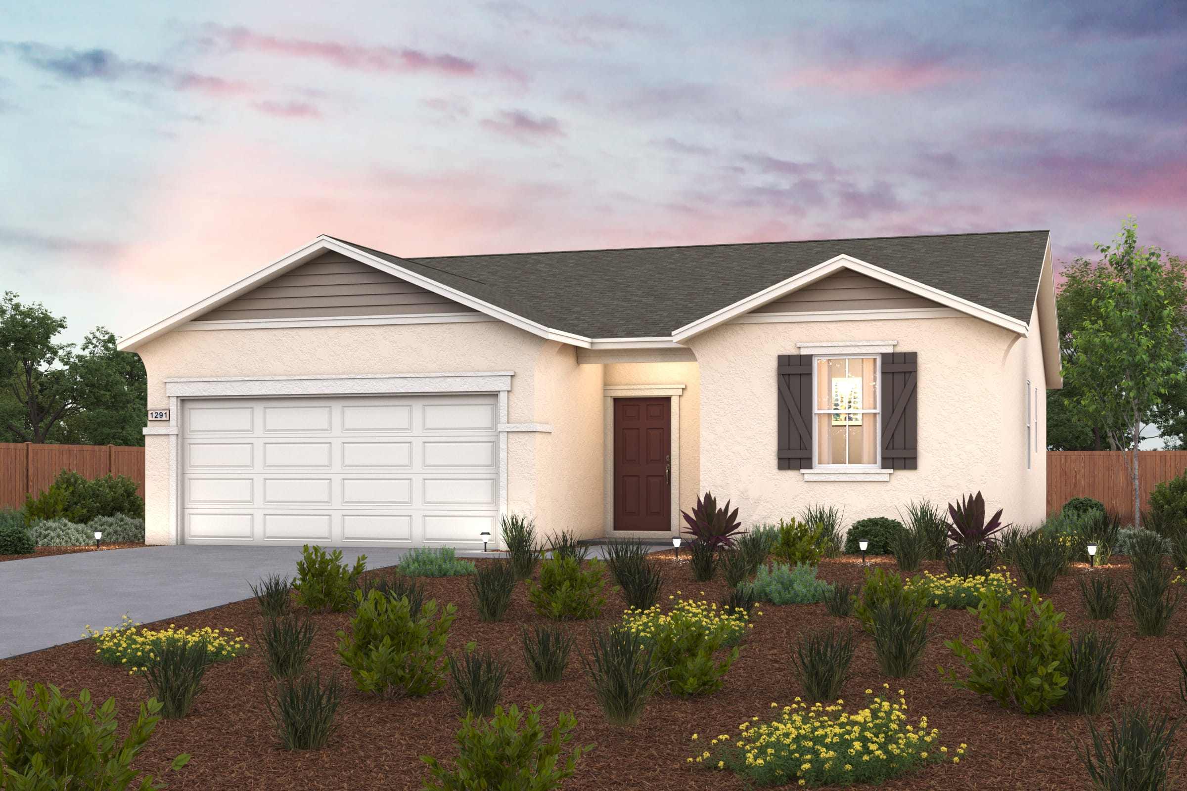 A house with a driveway and a driveway.