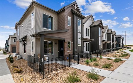 A row of houses.