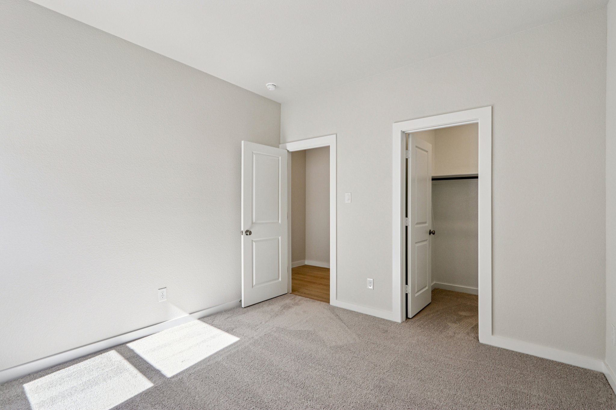 A room with white walls.