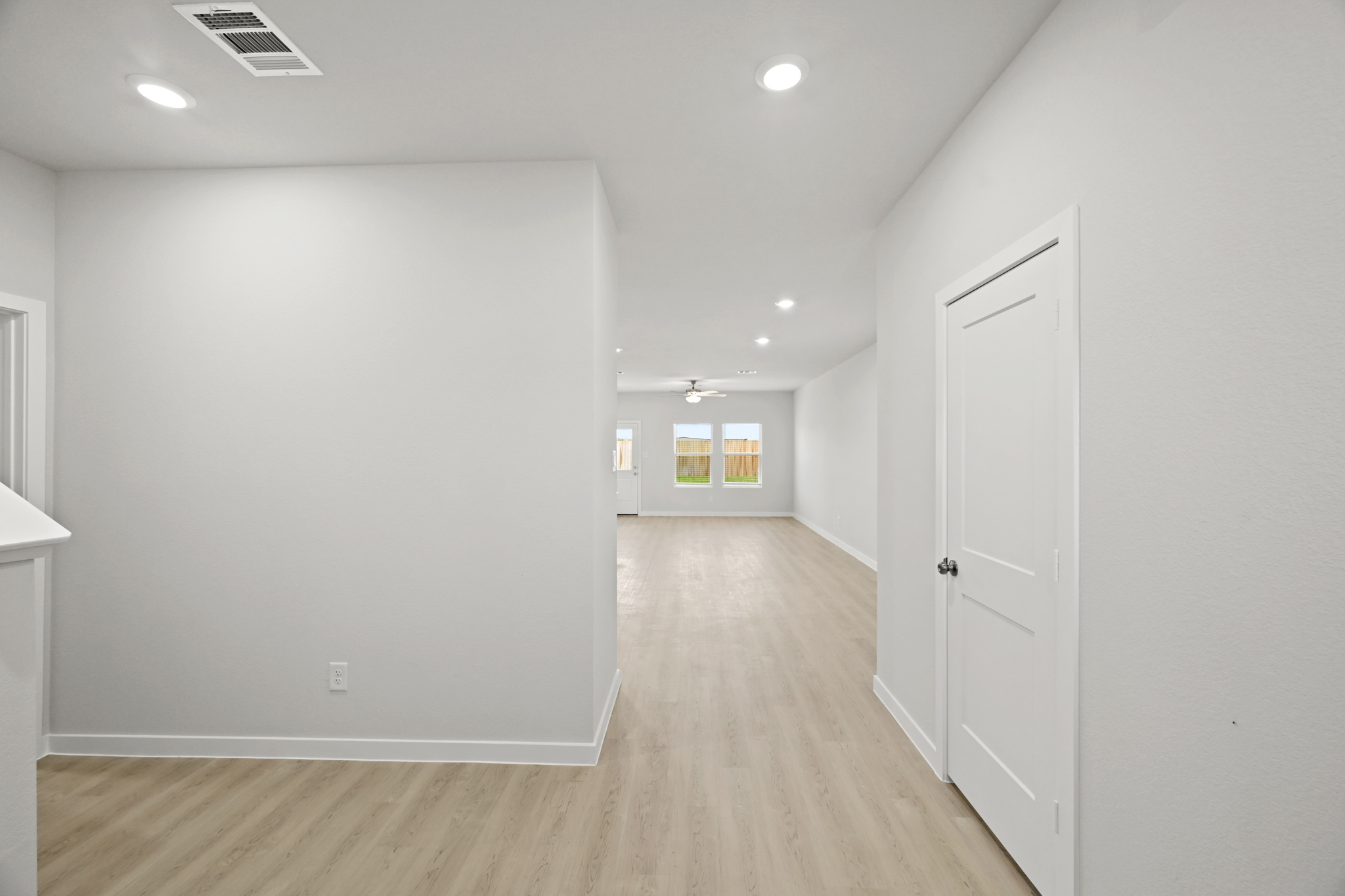 A room with white walls.