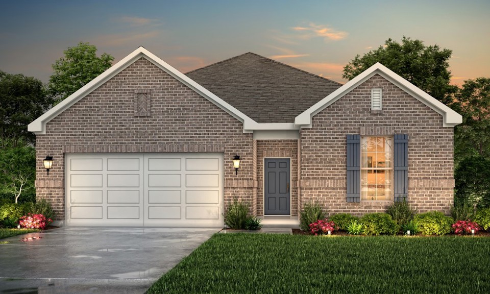 A house with a garage.