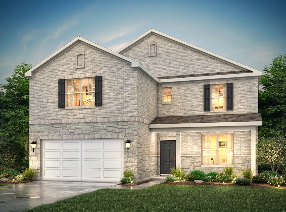 A house with a garage.